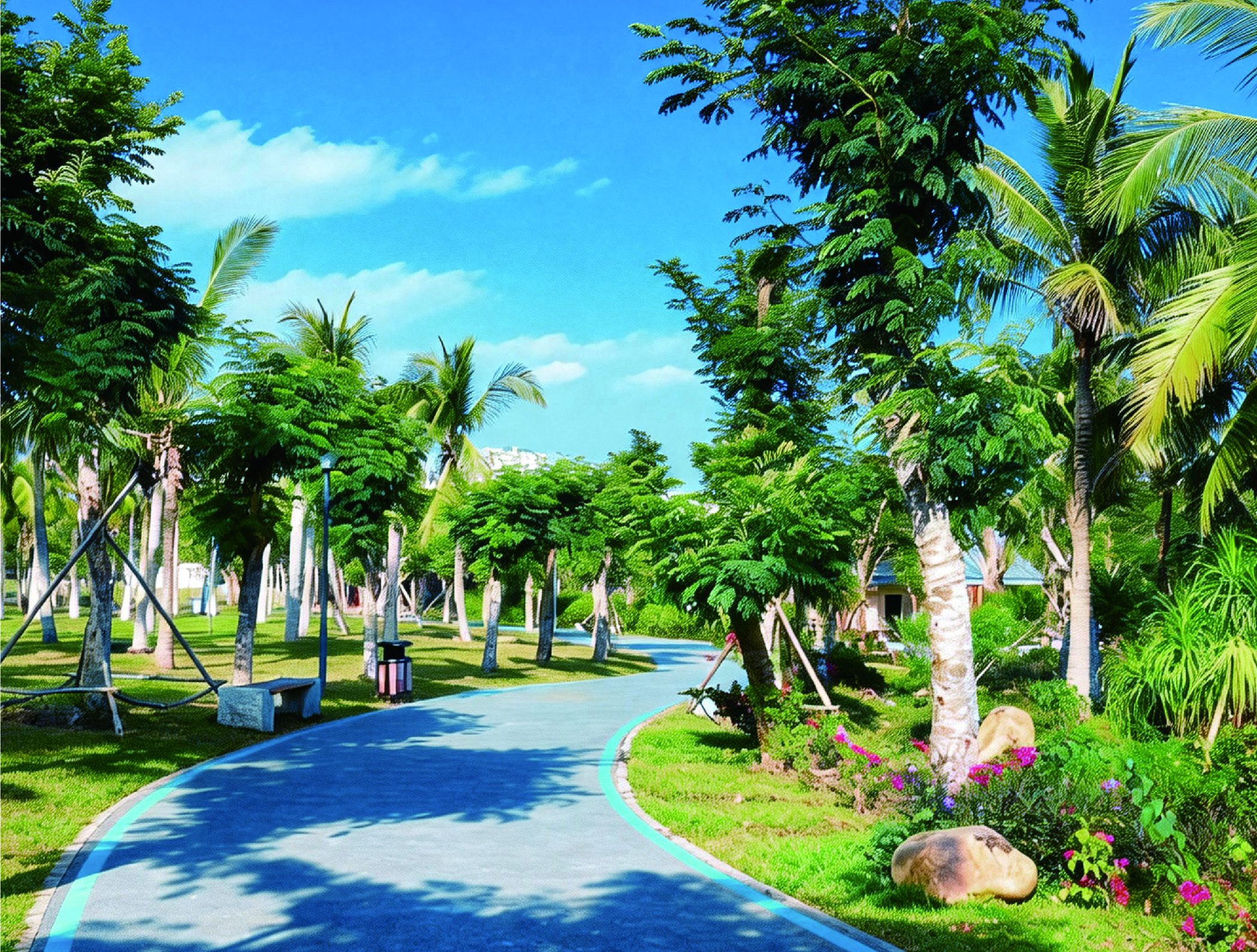 吉阳区 法治公园至凤凰路绿道